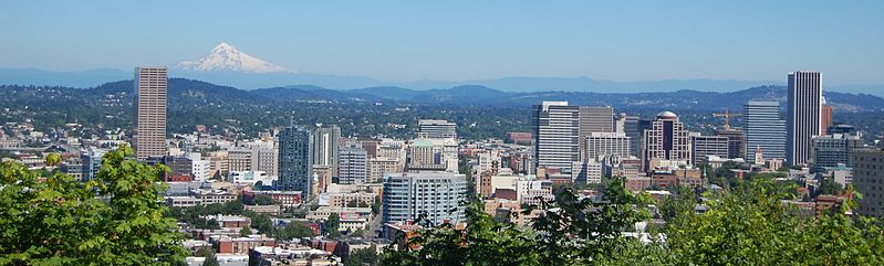 Portland and Mount Hood