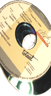 CD-ROM of StageRace (for illustrative purposes only, in this Internet era we do not ship CD-ROMs or manuals anymore)